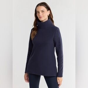 Dudley Stephens Vello Fleece Cobble Hill Turtleneck Size S